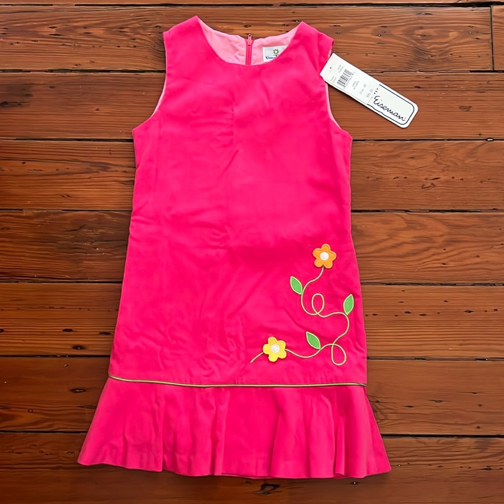 NWT Florence Eiseman pink corduroy dress 6x